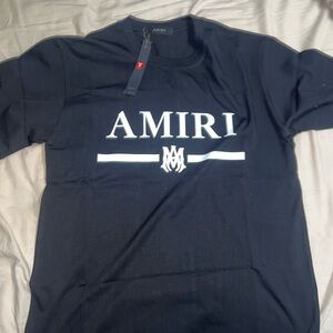 AMIRI Black and White Logo Tee